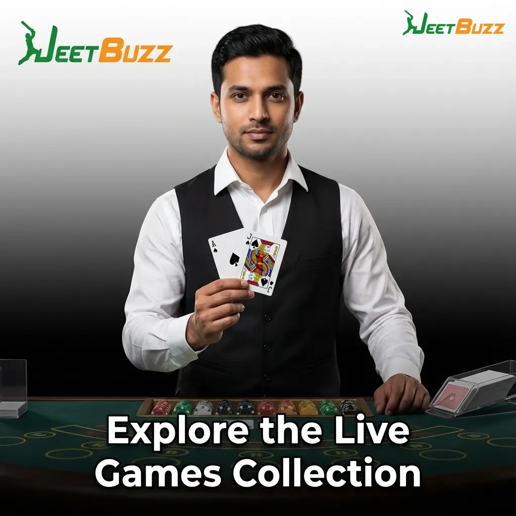 Live dealer casino games streaming in HD from professional studios including roulette, blackjack, baccarat, poker and TV shows — Jeetbuzz in Bangladesh