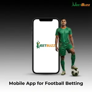 Mobile app interface showing football betting options on smartphone for Android and iOS users in Bangladesh