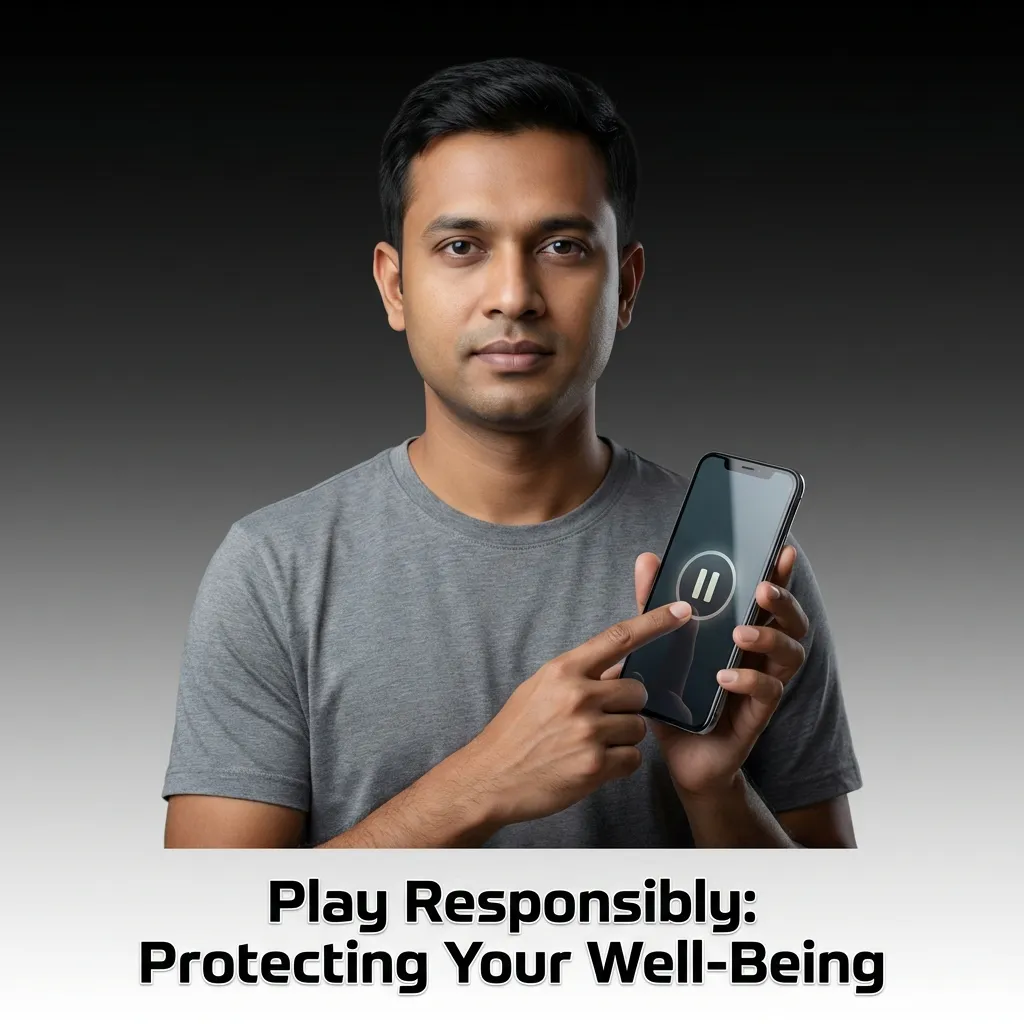 Responsible gambling concept showing budget planning, self-control tools, and mental health support resources — Jeetbuzz in Bangladesh