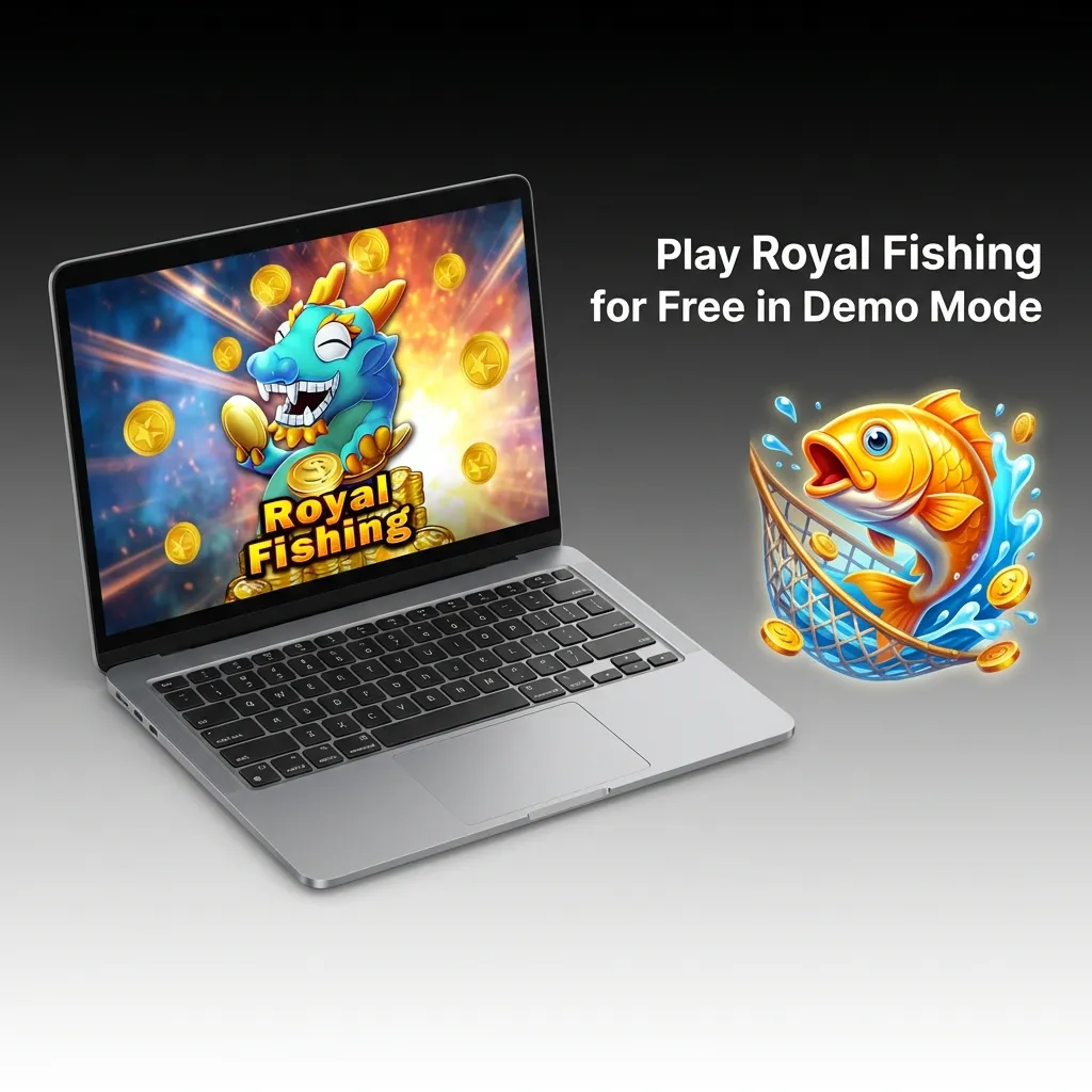 Player testing Royal Fishing demo mode with virtual credits to practice shooting mechanics and bonus features — Jeetbuzz in Bangladesh