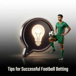 Analytical football betting strategy guide showing team statistics, match analysis data, and bankroll management tips
