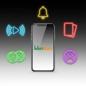 Jeetbuzz mobile app interface showing betting options, casino games, and local payment methods for Bangladesh users